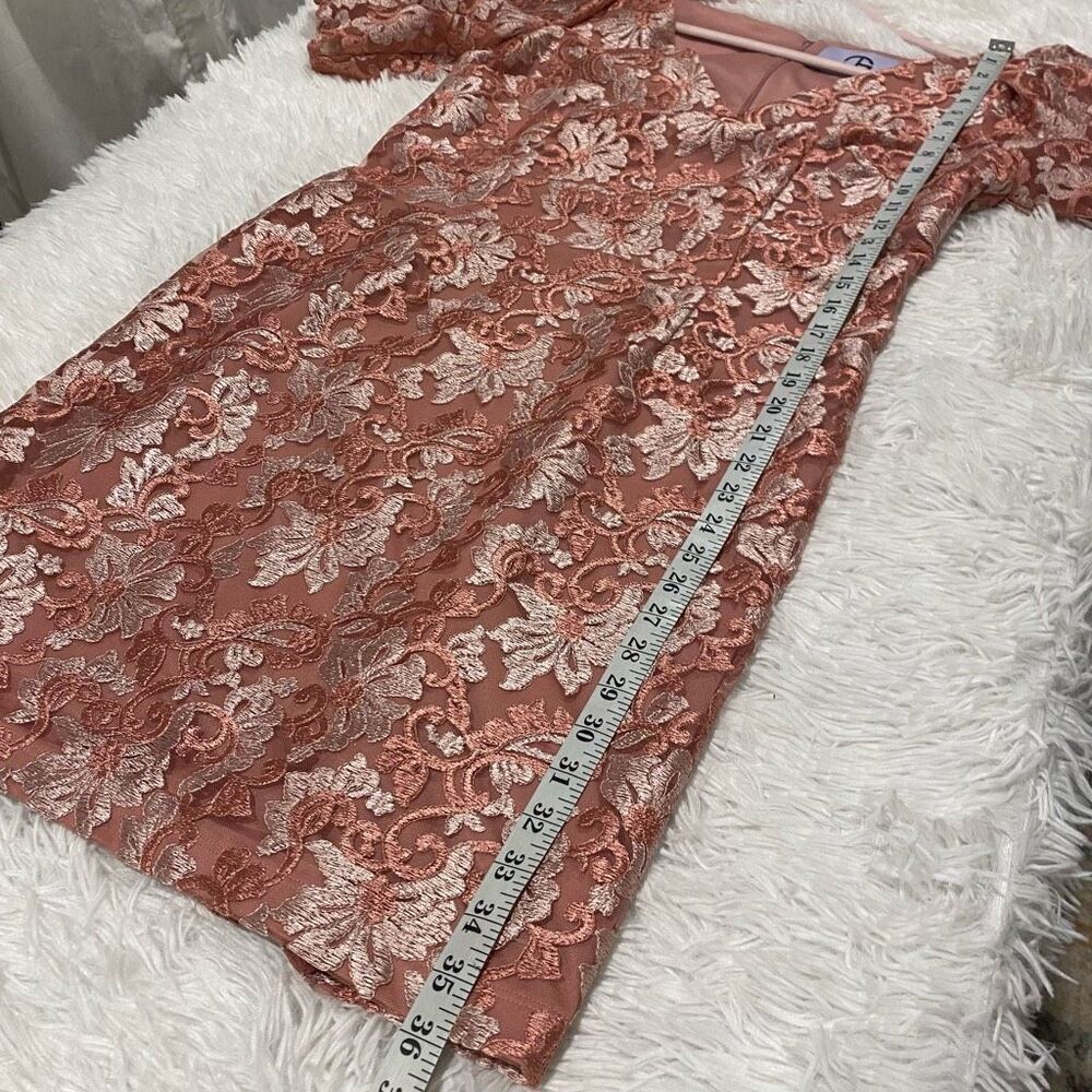 Js Collections Lia Puff Sleeve Midi Formal Dress … - image 6